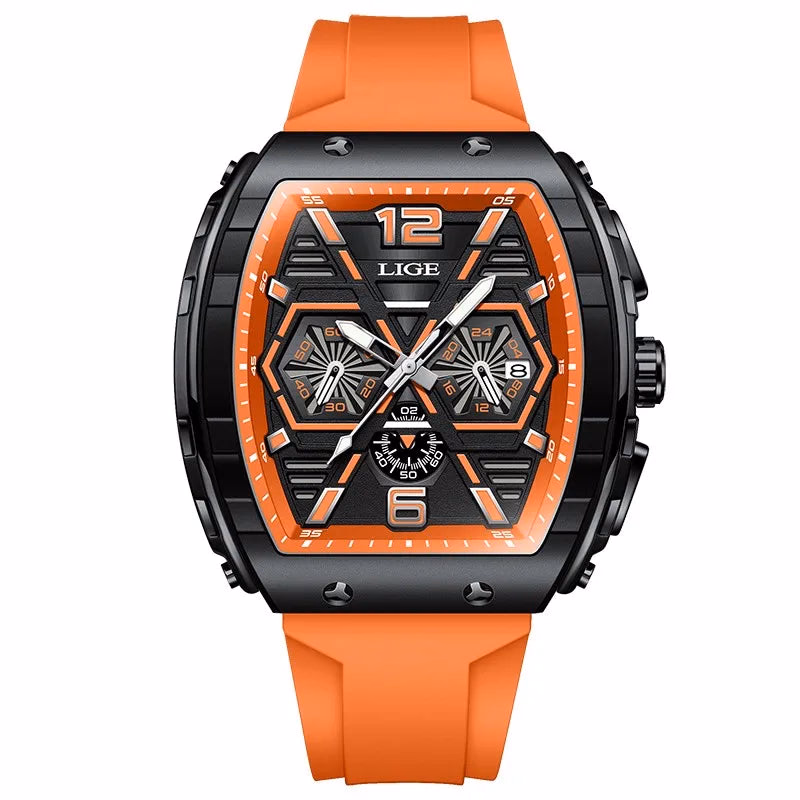 LIGE Men's Luminous Waterproof Quartz Chronograph Watch — image 10