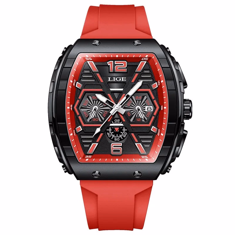 LIGE Men's Luminous Waterproof Quartz Chronograph Watch — image 8