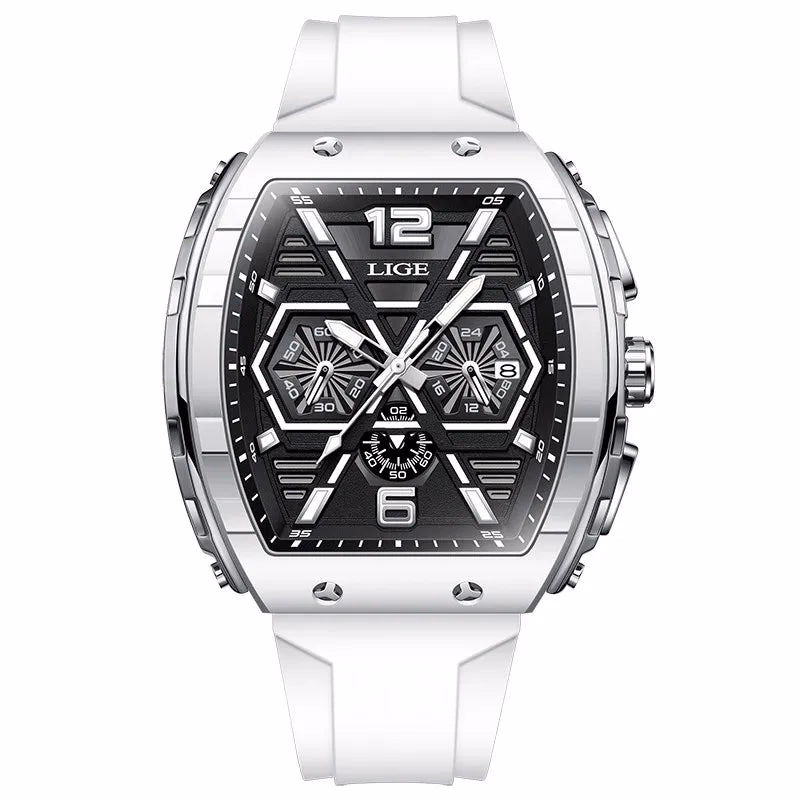 LIGE Men's Luminous Waterproof Quartz Chronograph Watch — image 9