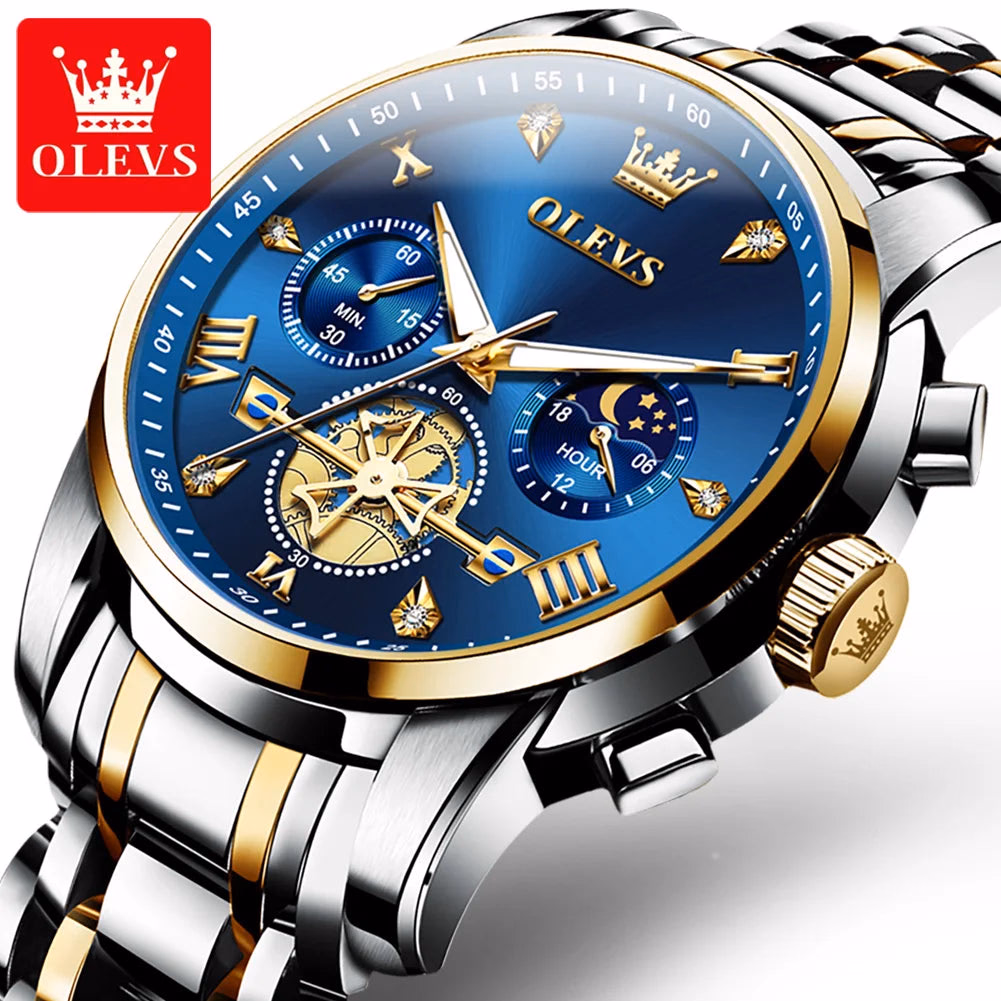 OLEVS 2856 Men's Waterproof Quartz Chronograph Watch