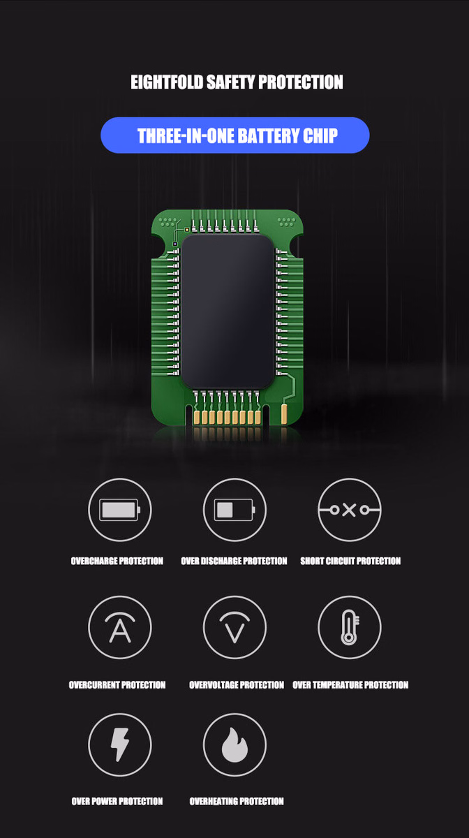 Rechargeable Lithium Battery AA Type C 2200mWh 2 Pcs